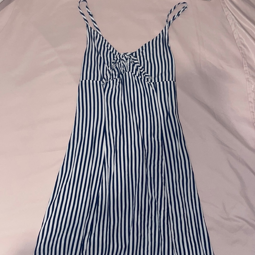 White and Blue striped HnM dress Size X small